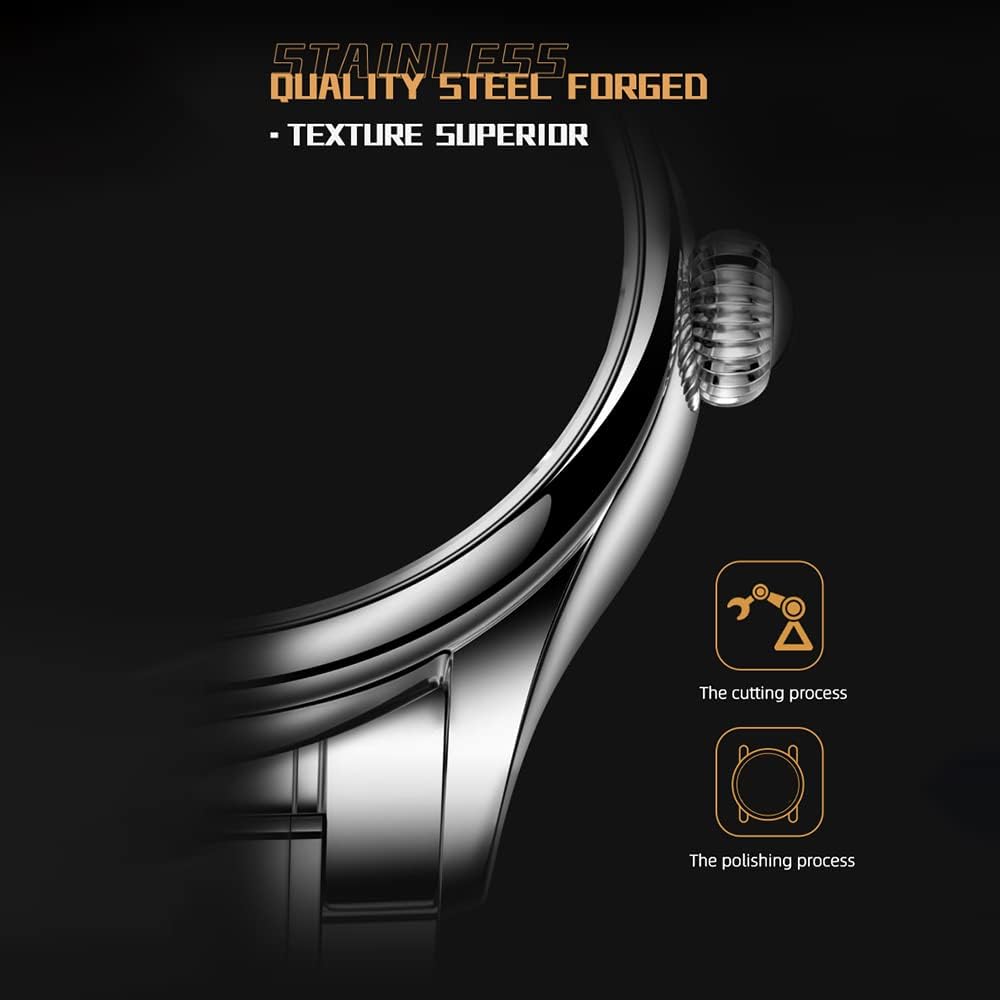 AESOP Mechanical Tourbillon Watches for Men Real Tourbillon Movement Mechanical Hand Wind Wrist Watch Analog Stainless Steel Sapphire Crystal Waterproof Business Luxury Watch 7041